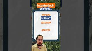 Intenta decir ¿Es gratis en Inglés aprenderingles learnenglish english vocabulario [upl. by Tala773]