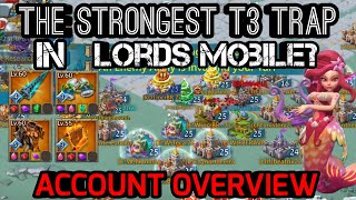 Lords Mobile  T3 TITAN Solo Trap  16 m Troops Account Overview [upl. by Allerie]