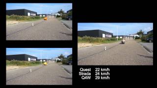 Slalom test Quest Strada amp Quatrevelo  fourwheeler [upl. by Sinned]