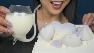 MOUSSE CAKE SOFT ASMR EATING SOUNDS NO TALKING  SASASMR [upl. by Elna618]