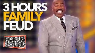 Steve Harvey Family Feud  3 Hours Of the Best Moments [upl. by Mathews]