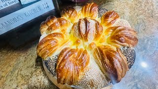 Delicious Homemade Bread Cvetna Pogaca [upl. by Acile707]