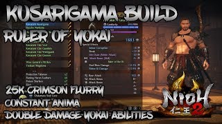 Nioh 2  Kusarigama Build  Ruler of Yokai [upl. by Alonzo496]