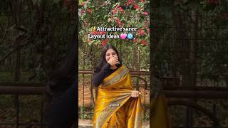 Attractive saree Layout ideas 🧿💗aesthetic newaesthetic trending shortsviral viralshort shorts [upl. by Myrlene]