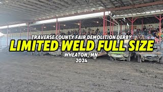 Wheaton MN Limited weld Fullsize Demolition Derby August 25th 2024 [upl. by Dronel320]