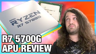 AMD 360 Ryzen 7 5700G APU Review amp Benchmarks vs R5 5600G R7 5800X amp More [upl. by Breech]