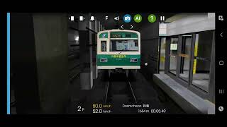 Hmmsim 2 Seoul Metro Line 2 Sinjeong Branch Line From Kkachisan to Sindorim [upl. by Ailima661]