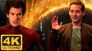 Andrew Garfield Spider Man meets Tobey Maguire Spider Man in No Way Home 2021 [upl. by Laural]