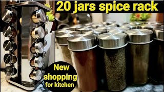 BUY new spice jar rack for my kitchen spicerack kitchenaccessories shopping vlog jars [upl. by Annalise]