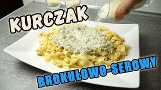 kurczak tagliatelle w sosie BROKUŁOWOSEROWYM [upl. by Kcaz]