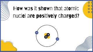 How was it shown that atomic nuclei are positively charged 9th Class Chemistry Unit  02 Q 2 [upl. by Otti]