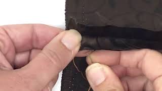 How to Hand Sew the Overcast stitch to finish a raw edge [upl. by Corabella490]