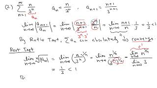 Tests for Convergence of Series  Calculus 2  Practice Problems  Part 1 [upl. by Atteynot]