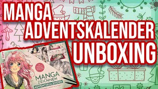 MANGA Zeichnen Adventskalender 2023 Unboxing  patiotaku [upl. by Ardnal]