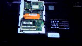 Acer Travelmate How to remove ram and install a new one or upgrade ram [upl. by Di]