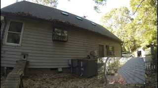 Leaf Removal From Roof Gutter using Quad Copter Pt1 [upl. by Nodla]