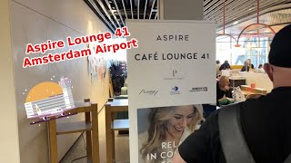 Aspire Lounge 41 Amsterdam Airport [upl. by Venetis]