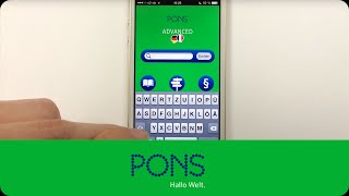 PONS Wörterbuch Bibliothek App Advanced Englisch Deutsch Translator [upl. by Nesnah]