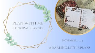 Principal Planner Plan with Me  Live Love Posh Moody Blooms amp Weekly Overview Layout [upl. by Fita721]