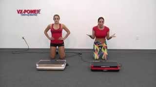 VXPower SLIMPLATE Vibration Plate Exercises Part 4 [upl. by Nwahsat]