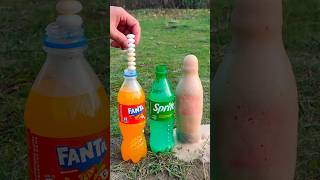 Mentos Reaction Coke Fanta and Sprite Explosion [upl. by Alicsirp]