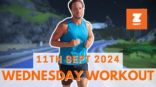 Wednesday Workout  Group A  Zwift Run Channel [upl. by Annabell]