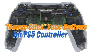 eXtremeRate PS5 DualSense Controller Face Clicky Kit Mouse Click Buttons Installation Guide [upl. by Mullen]