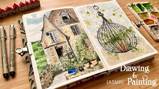 ASMR  Drawing and Watercolor Painting⎪Relaxing Art 🌱 [upl. by Marie-Ann413]