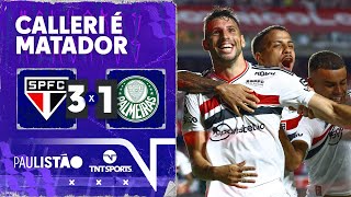 TOCA NO CALLERI QUE É GOL SÃO PAULO 3X1 PALMEIRAS  MELHORES MOMENTOS  FINAL PAULISTÃO 2022 [upl. by Woodie]