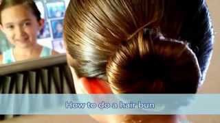 How to do a hair bun ballerina bun and a braided bun [upl. by Prinz]