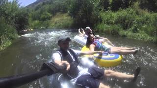 Tubing the Portneuf River Lava Hot Springs [upl. by Ecitnirp]