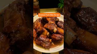 Braised Pork Ribs Recipe chinesefood foodie porkribs deliciousfood [upl. by Gorlin]