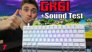 GEEK GK61 Review  Sound Test  Impressive OPTICAL Keyboard Gateron Brown Switch [upl. by Yllak]