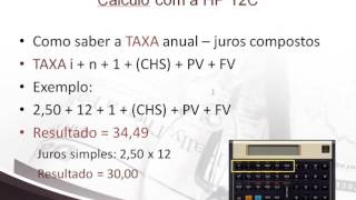 FINANCIAMENTO HP12C Como saber a taxa efetiva de juros [upl. by Dyal]