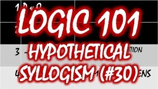 Logic 101 30 Hypothetical Syllogism [upl. by Ayin]