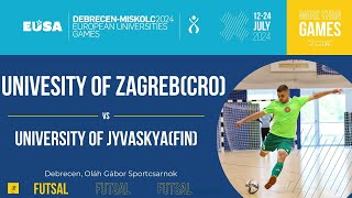 Futsal Women  University of Zagreb CRO  University of Jyvaskyla FIN [upl. by Gibe]