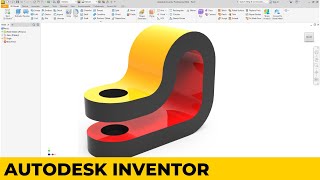 Autodesk Inventor Tutorial 12  FullRoundFillet hole [upl. by Ogren]