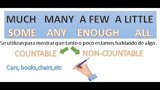 SUSTANTIVOS CONTABLES Y NO CONTABLES EN INGLES EXPLICACION  Countable and Uncountable [upl. by Jorie]