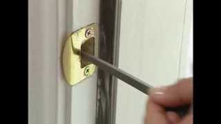 Aligning Deadbolt with Strike Plate 5510 [upl. by Yregerg]