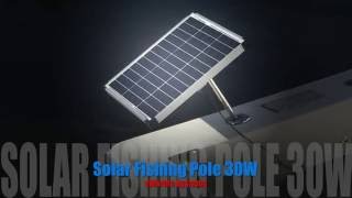 Solar Fishing Pole 30W 12VDC Battery Charger By e Marine Systems [upl. by Elayne]