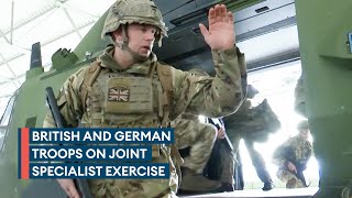 British Army specialists join German troops on exercise [upl. by Seppala21]