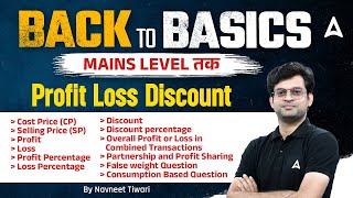 Profit Loss and Discount  Quants for Bank Exams 2024  Quants By Navneet Sir [upl. by Yssirk81]