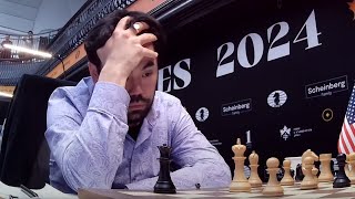 Brilliant Final 5 Minutes of Hikaru vs Nepo  Candidates 2024 [upl. by Latsryc]