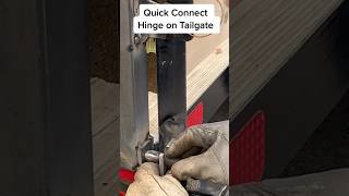 Quick connect tailgate on my utility trailer tailgate welding diy weldernation bigboytoys [upl. by Kurland687]