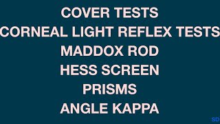 Strabismus and Pediatric Session 05 Motor Evaluation of a Strabismus Patient Part 1 [upl. by Joellen]