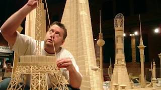 This artist is literally building the world one toothpick at a time [upl. by Kalb]