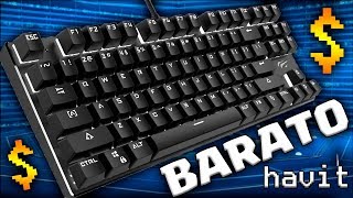 O TECLADO MECÃ‚NICO MAIS BARATO DO BRASIL Havit KB435L [upl. by Enyrb]