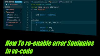 How To enable Error squiggles in VS code  complete solution vscode squiggles error solution [upl. by Picco]