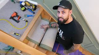 How To Install Custom Carpet Stair Runner  Step By Step Installation [upl. by Eseerehc]