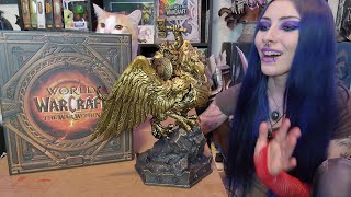 Unboxing The War Within Collectors Edition Gryphon Rider Statue  WoW 20th Anniversary Box [upl. by Eilrebmik]